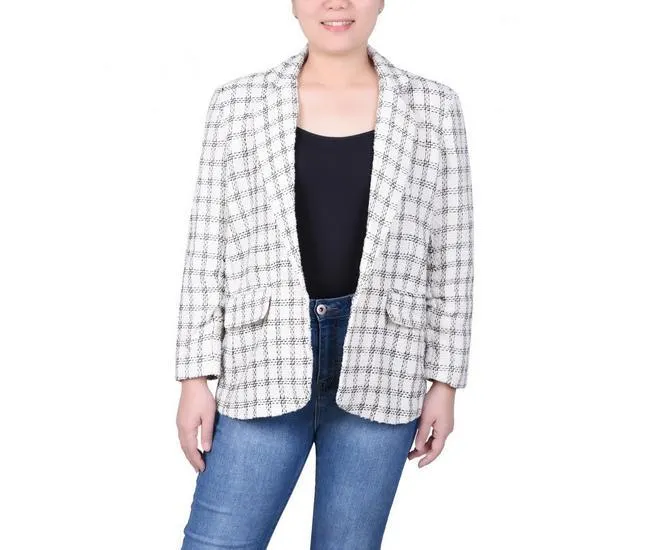 Womens Long Sleeve Tweed Jacket