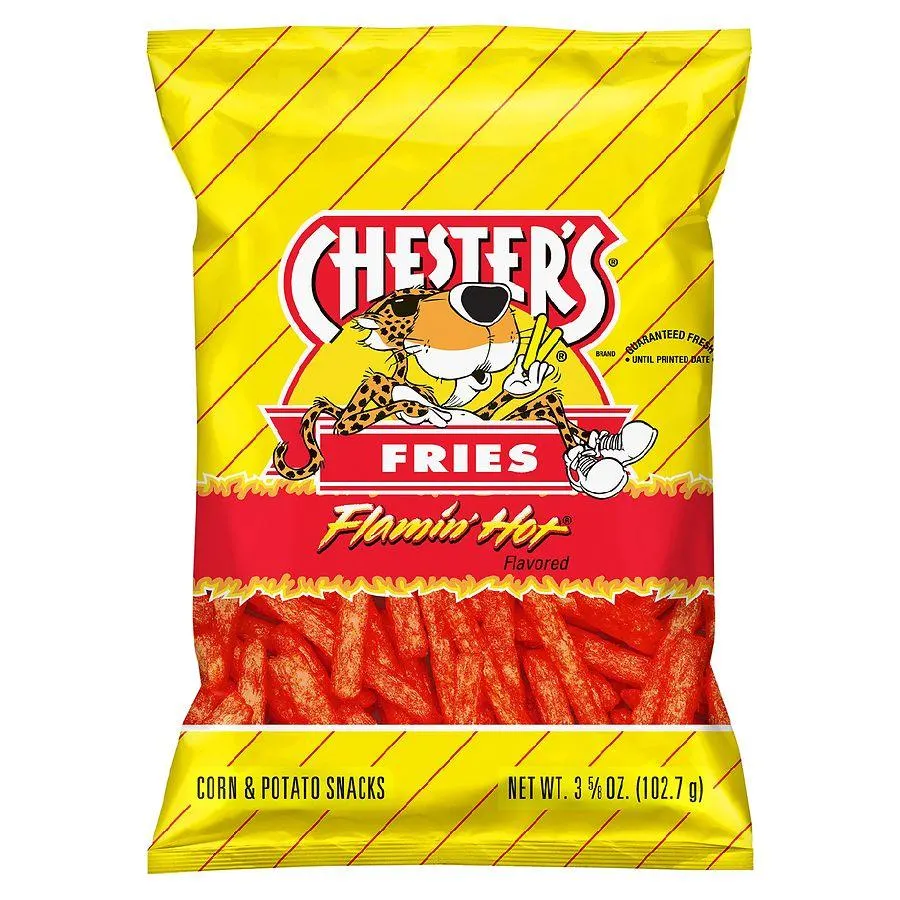Chester's Fries Corn And Potato Snacks Flamin' Hot, 3.63 OZ