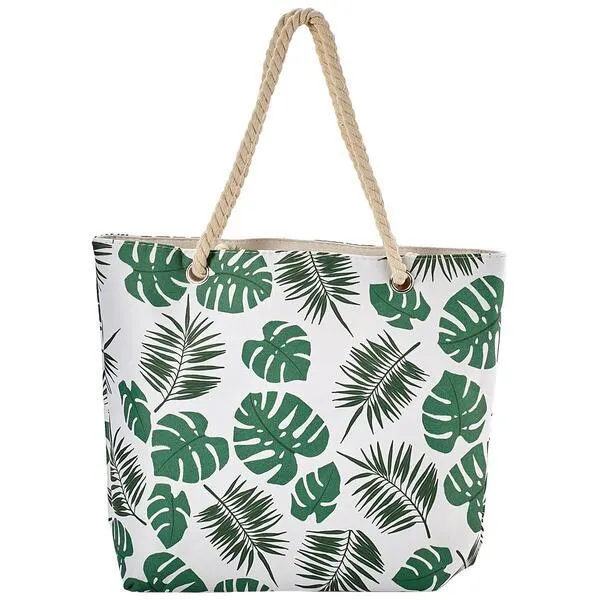 Renshun Palm Canvas Tote