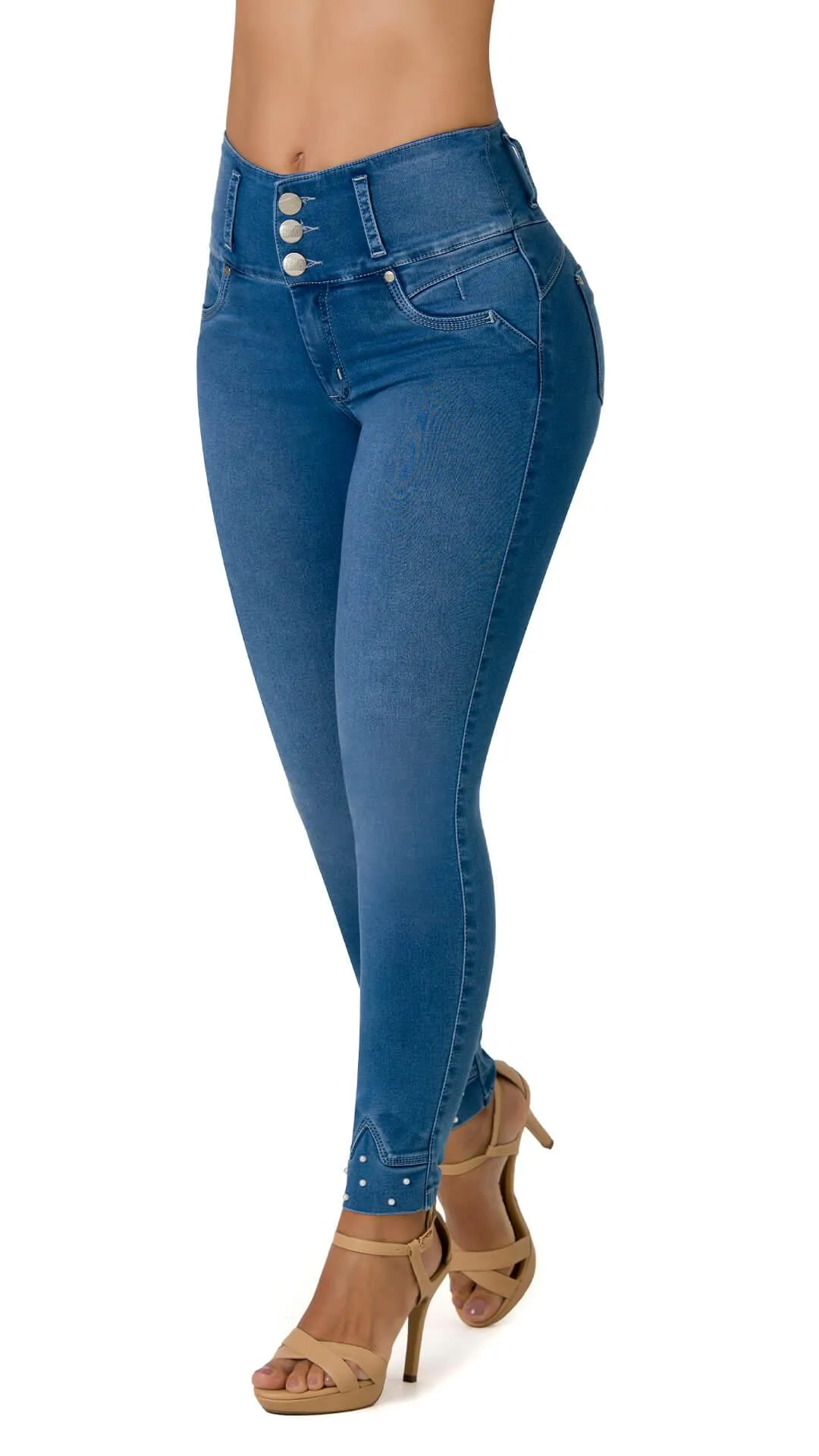 Jillana Jeans Levantacola 52434PAT-B