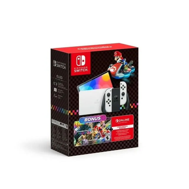 Nintendo Switch – OLED Model Mario Kart 8 Deluxe Bundle
