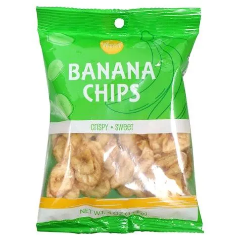 Island Choice Banana Chips, 4-oz. Bags