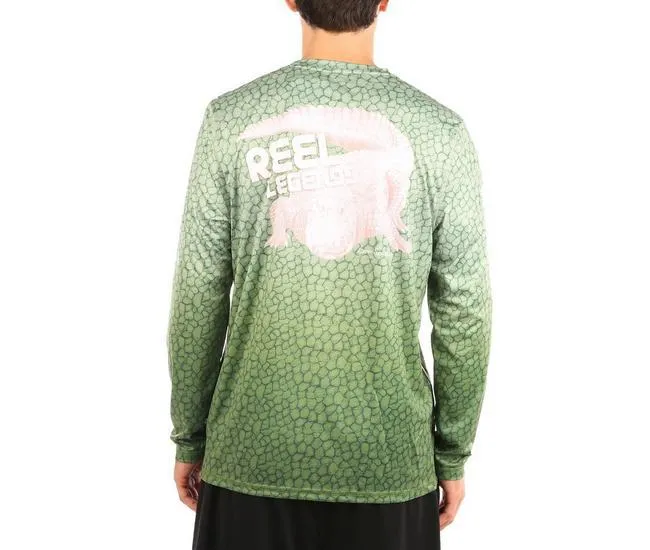 Mens Gator Graphic Reel-Tec Long Sleeve T-Shirt