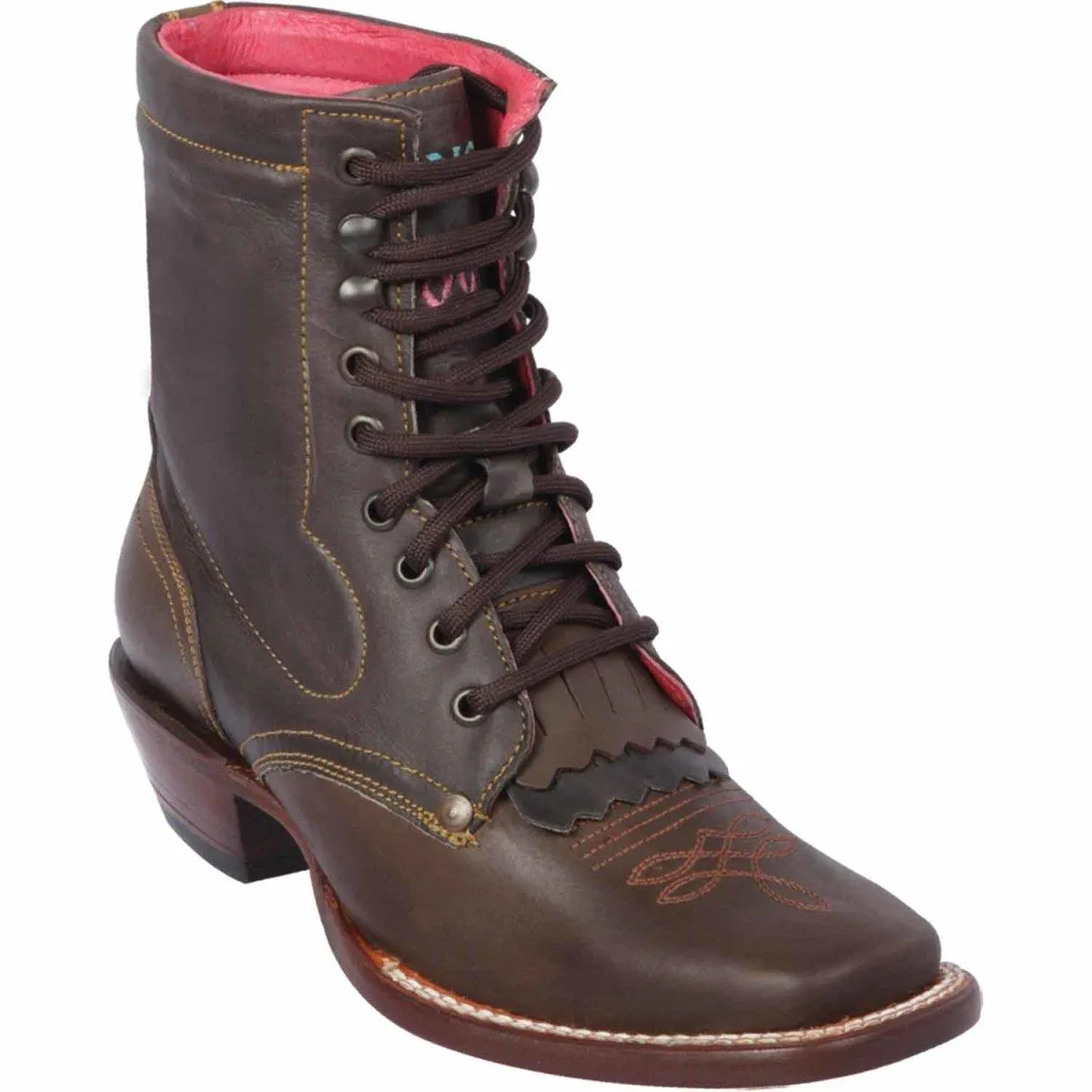 Botas Cortas de Cuero para Mujer en Horma Rodeo Q336251