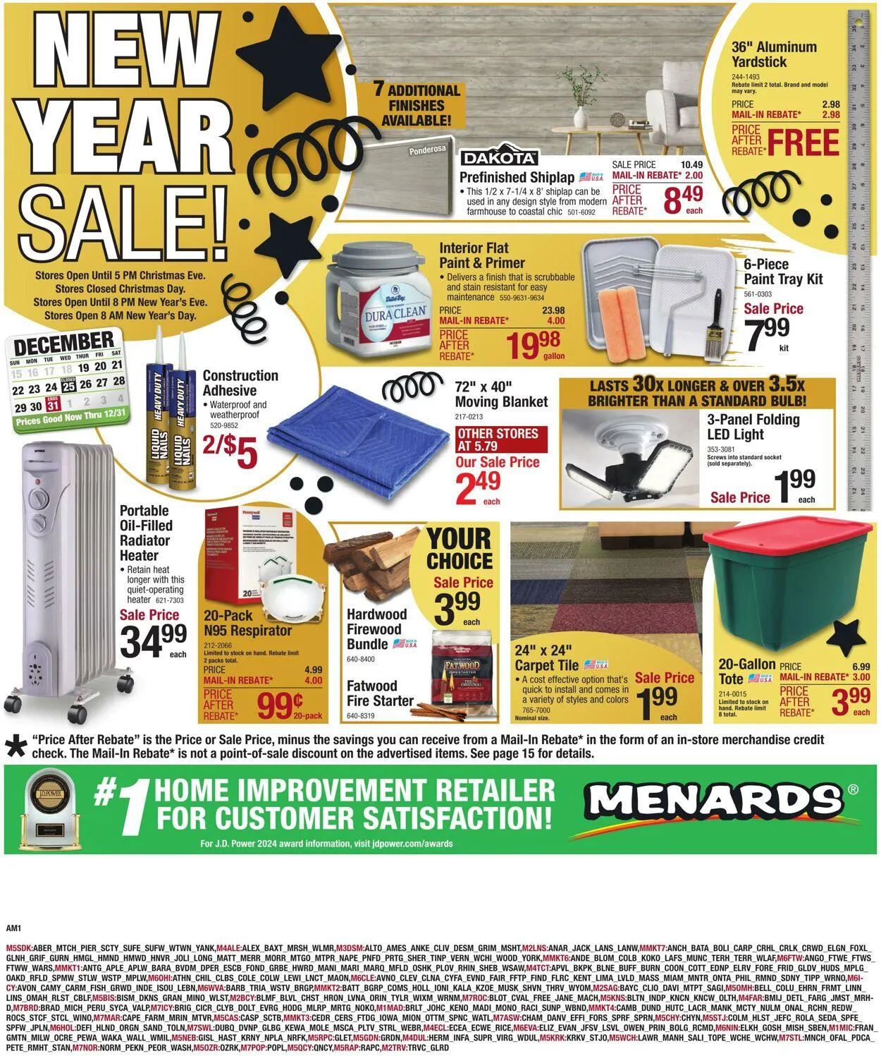 Catálogo de Menards Current weekly ad 18 de diciembre al 31 de diciembre 2024 - Página 1