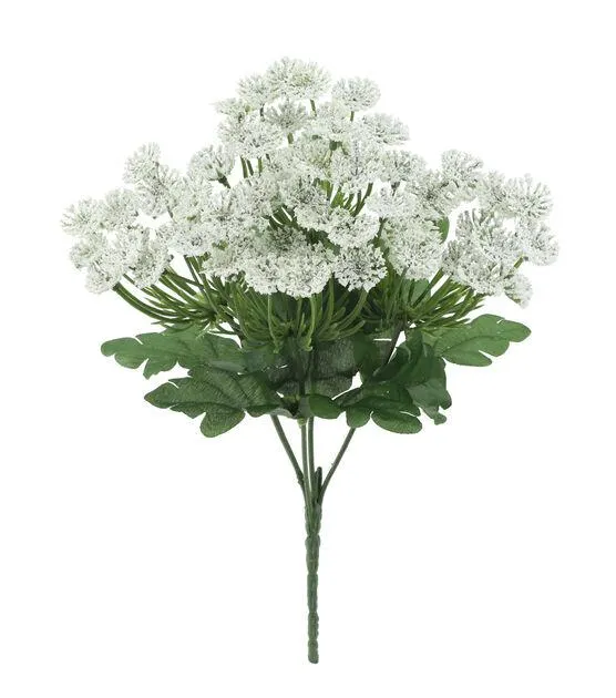 12" Spring White Queen Anne's Lace Bush by Bloom Room