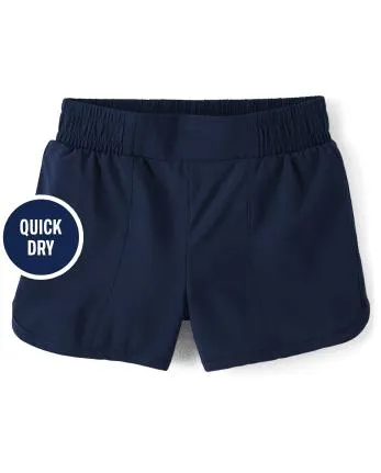 Girls Quick Dry Shorts - tidal