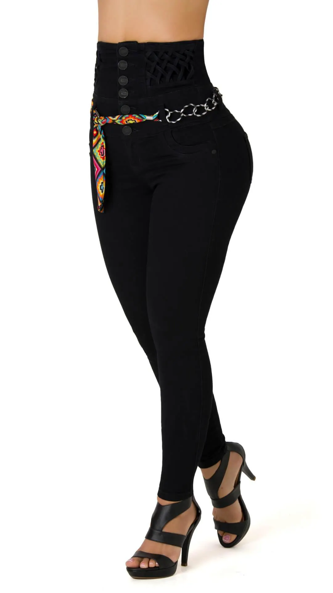 Kally Jeans Skinny Levanta Cola Tiro Alto 21136CTP-B