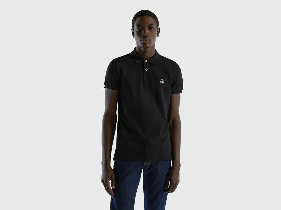 Polo negro slim fit