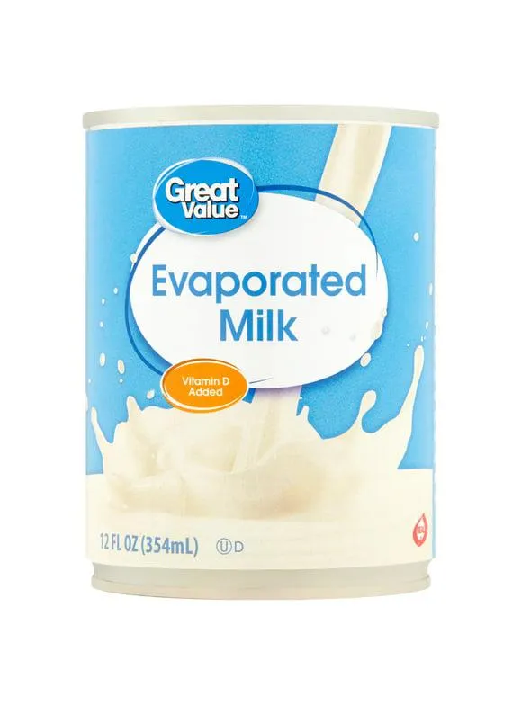 Great Value Evaporated Milk, 12 fl oz