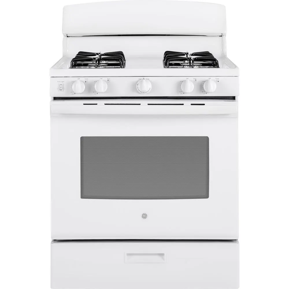 GE Appliances JGBS30DEKWW 30" Free-Standing Gas Range - White