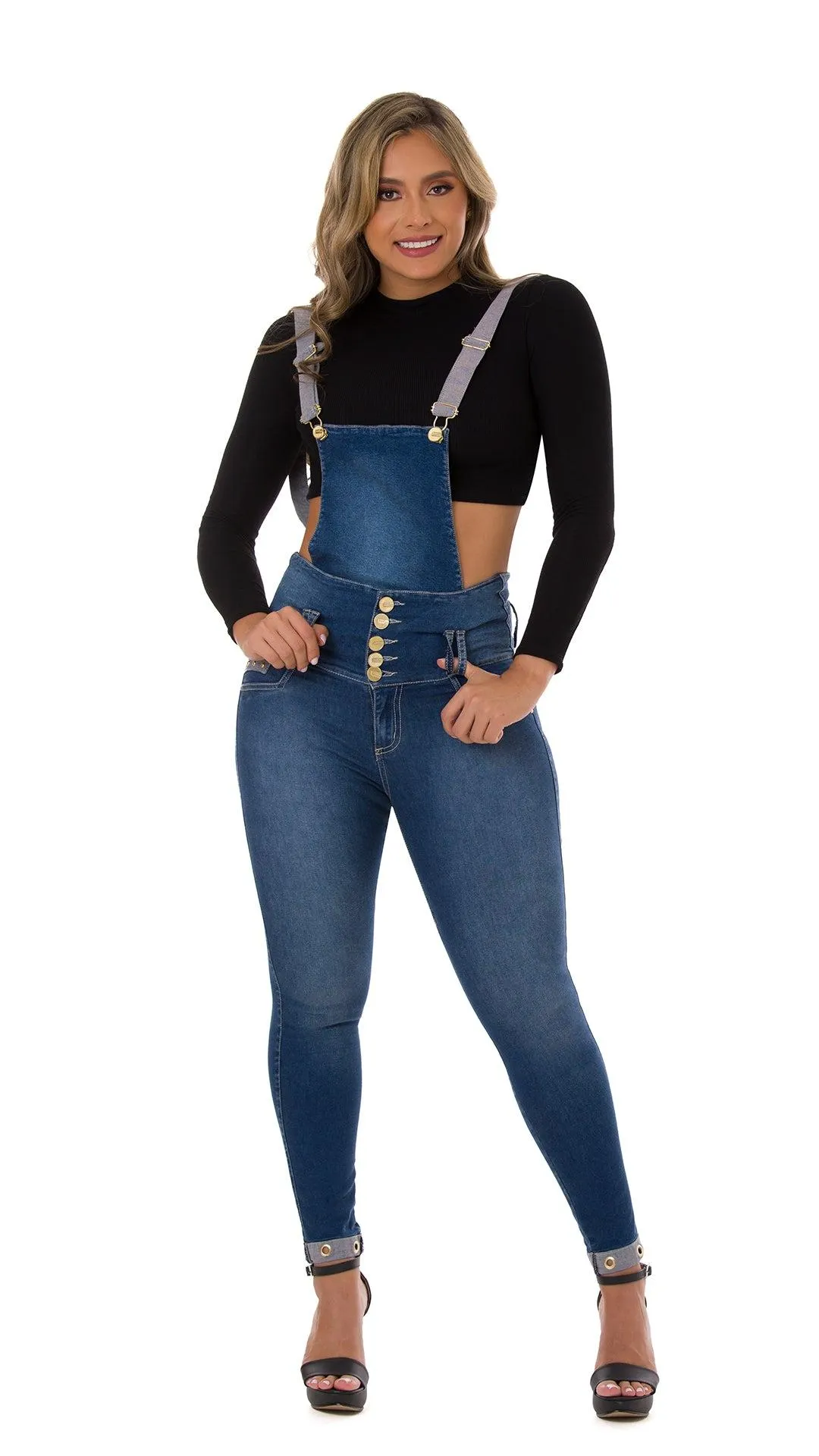 Jacqui Jean Levata Cola Overol Tiro Alto 21077OTAT-B