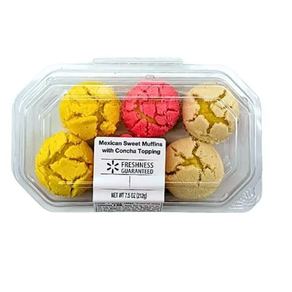 Freshness Guaranteed Sweet Mexican Muffins with Concha Topping, 6 Count., 7.4 oz., Shelf-Shelf Stable