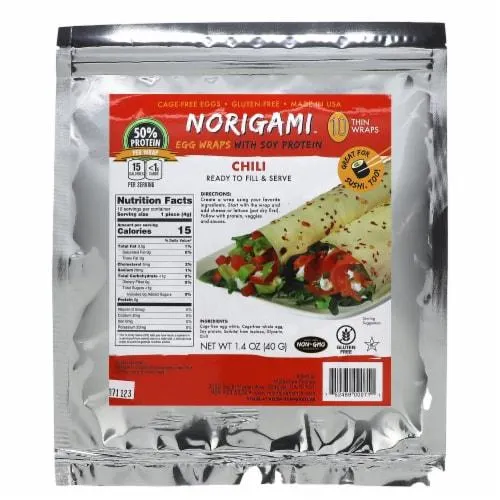 Norigami Gluten-Free Chili Soy Wraps