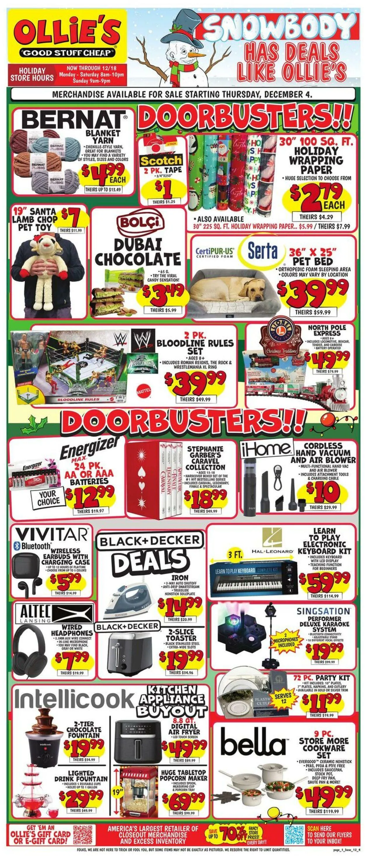 Catálogo de Ollie's - New Jersey Current weekly ad 4 de diciembre al 10 de diciembre 2025 - Página 1