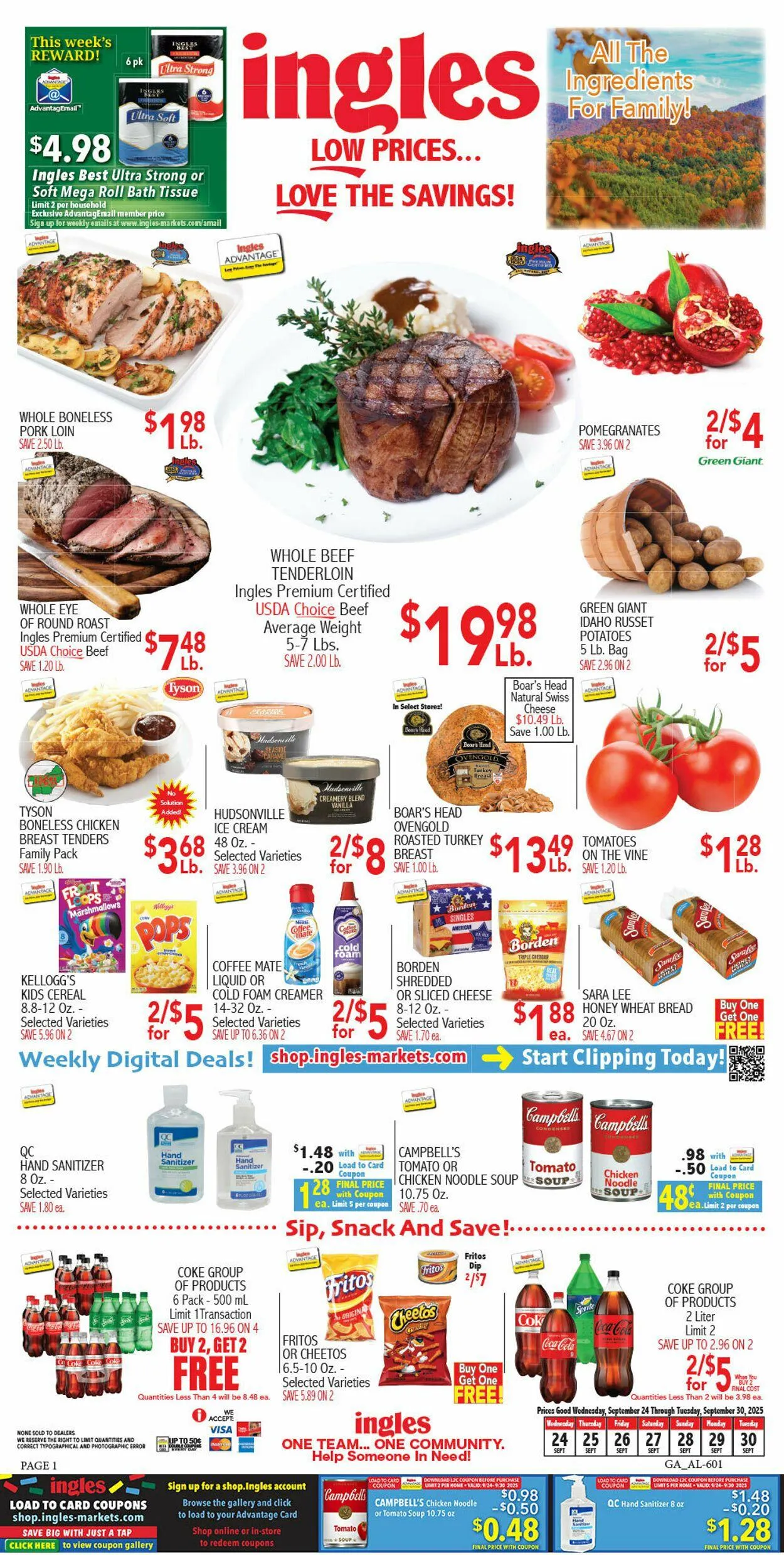 Weekly ad Ingles Current weekly ad from September 24 to September 30 2025 - Page 1