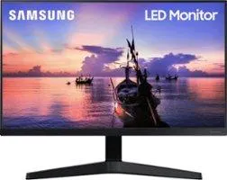 Samsung - 24" T350 Series IPS FHD, AMD FreeSync Monitor (VESA, HDMI, VGA) - Dark Blue Gray