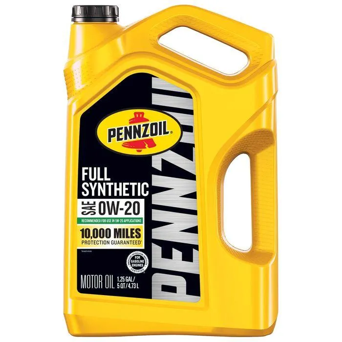 Pennzoil Full Synthetic Engine Oil 0W-20 5 Quart