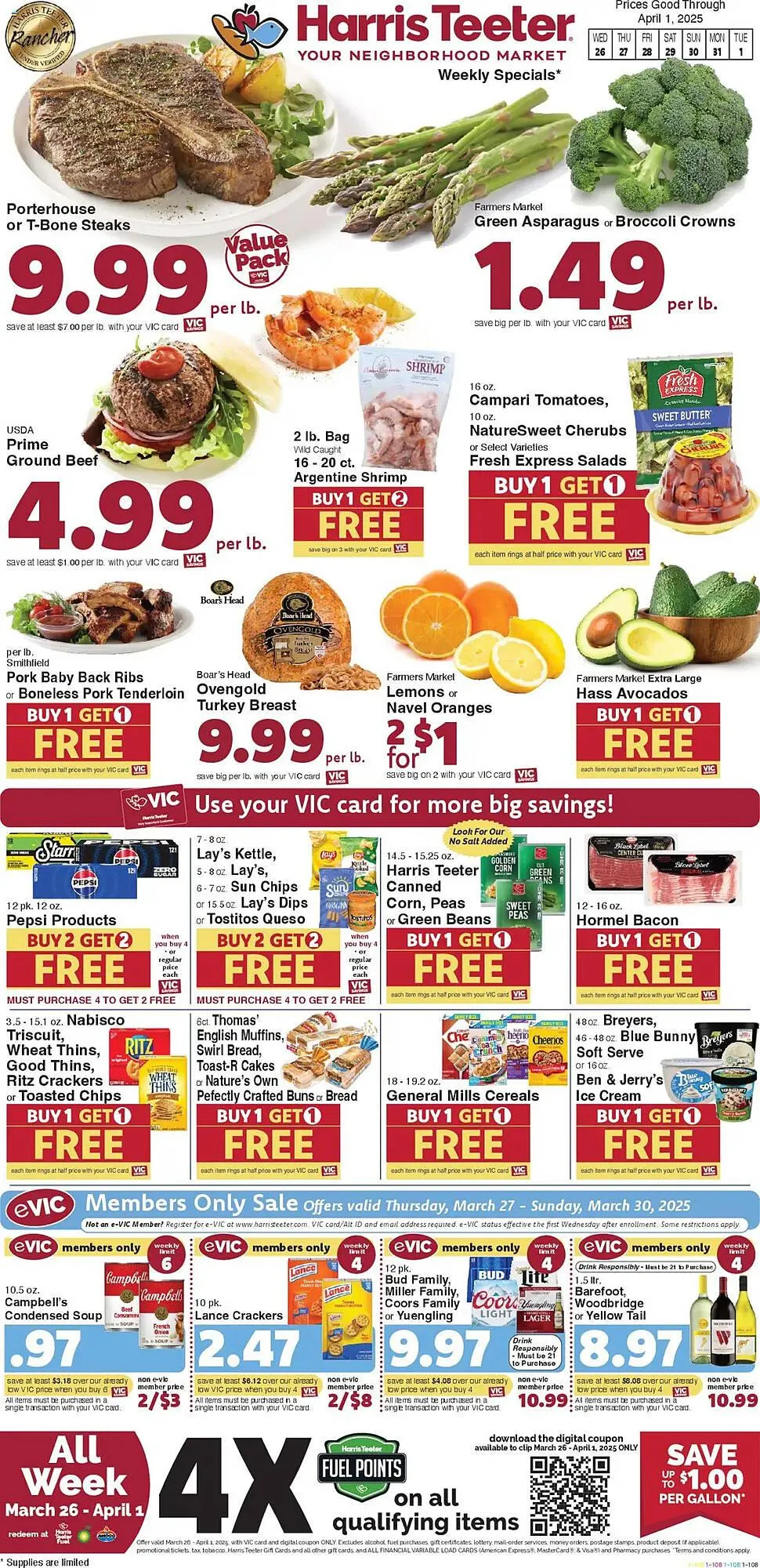 Catálogo de Harris Teeter Weekly Ad 26 de marzo al 1 de abril 2025 - Página 1