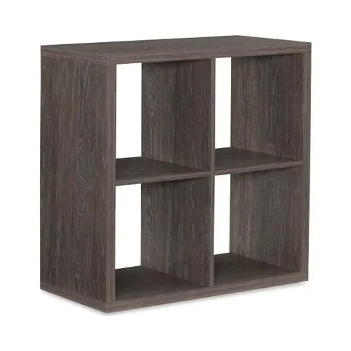 Gabinete de almacenamiento Kinne Collection Gray 4 Cubby