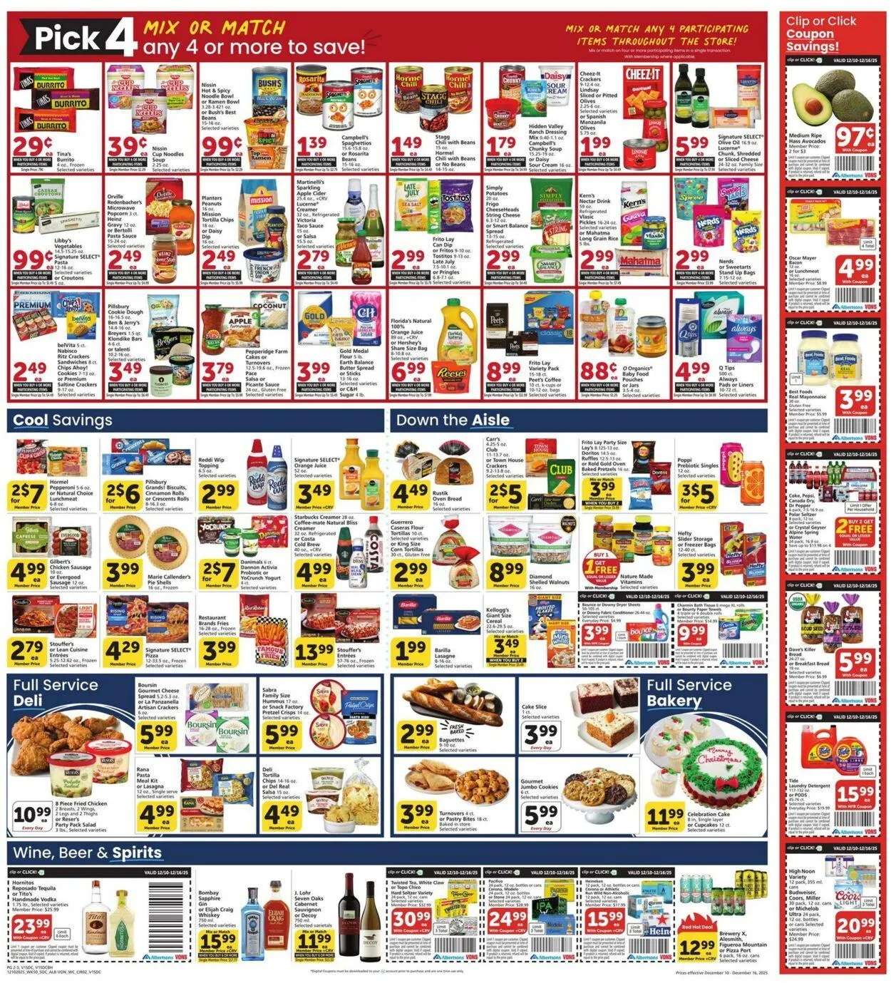 Weekly promotion Vons Current weekly ad spanning from December 10 to December 16 2025 - Page 3 for Catalogue 365