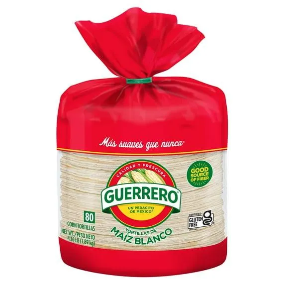 Guerrero White Corn Tortillas, 80 Count