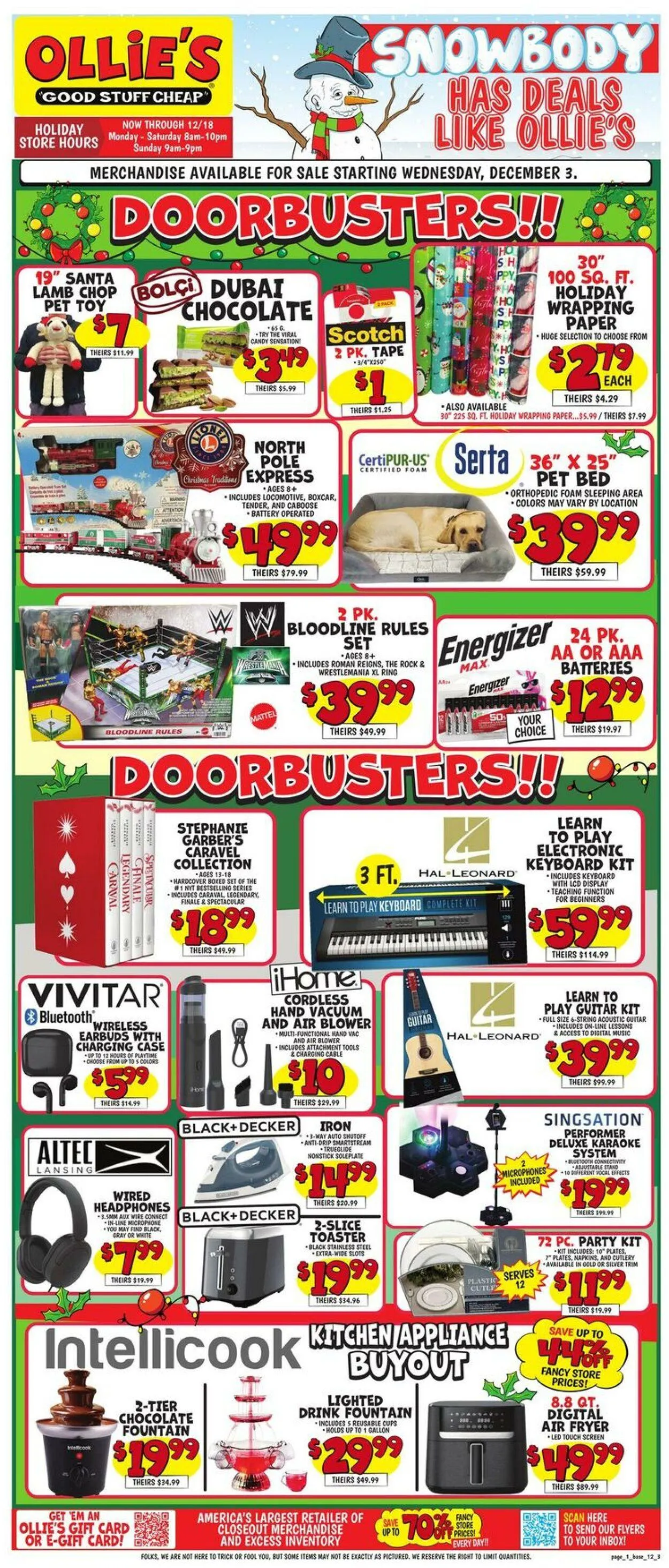 Catálogo de Ollie's - Kansas Current weekly ad 3 de diciembre al 10 de diciembre 2025 - Página 1