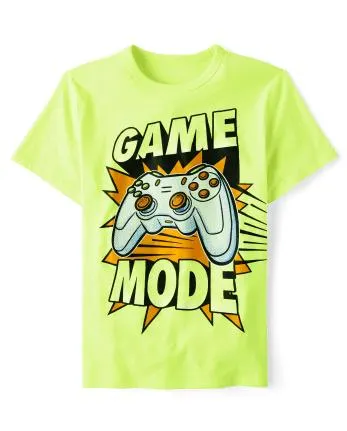 Boys Game Mode Graphic Tee - s/d tweakyellow