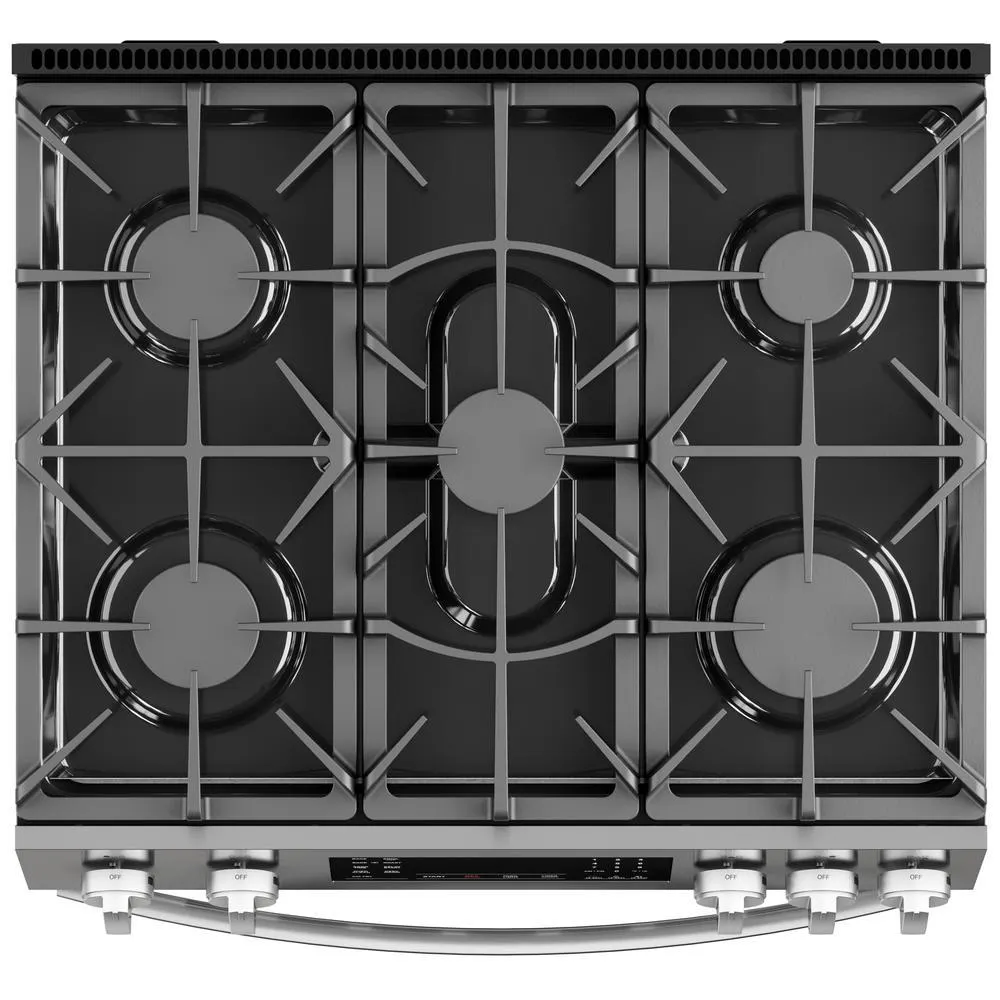 Kenmore 75293 4.8 cu. ft. Front-Control Gas Range with True Convection & Air Fry – Stainless Steel