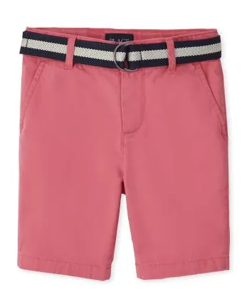 Shorts chinos con cinturón para niños - astilbe
