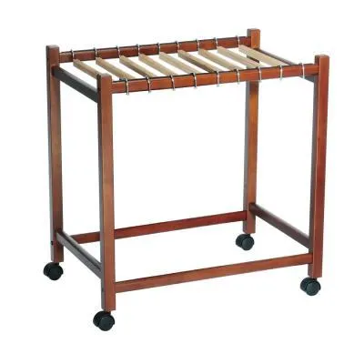 Long Lasting Luggage Compact Rolling Pant Trolley with Cedar Hangers