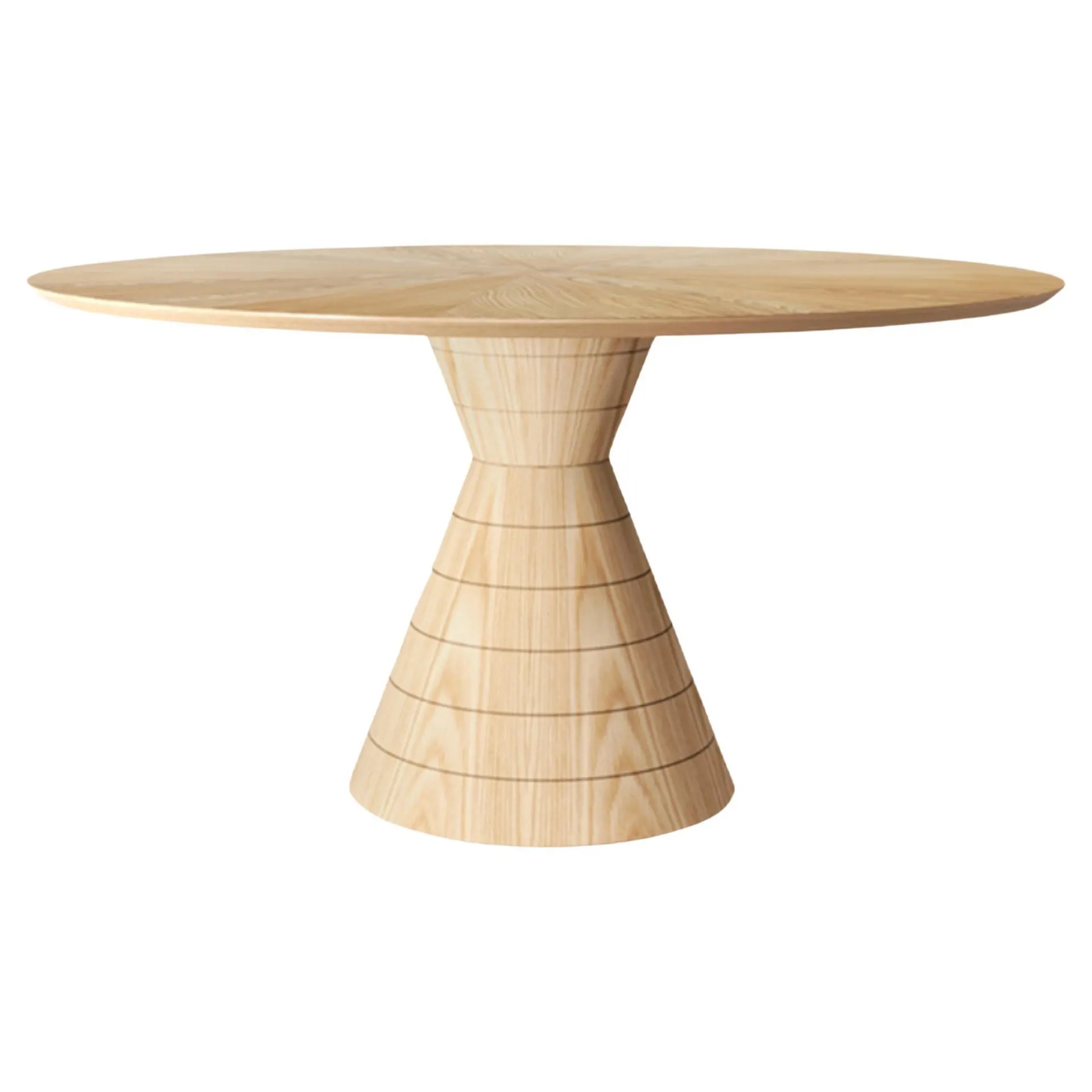 Mesa de Comedor de Madera de Roble Anambé Brasileña Única Rara