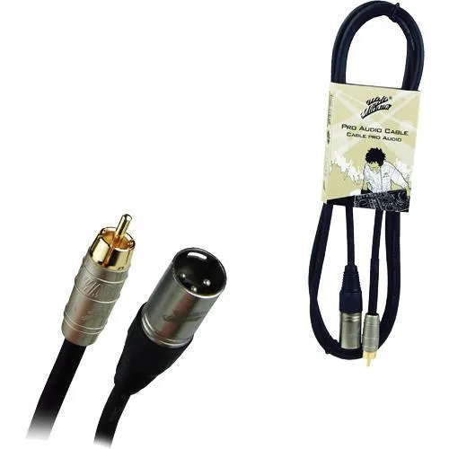 6 Ft. 3 Pin XLR Male to RCA Male Pro Audio Cable