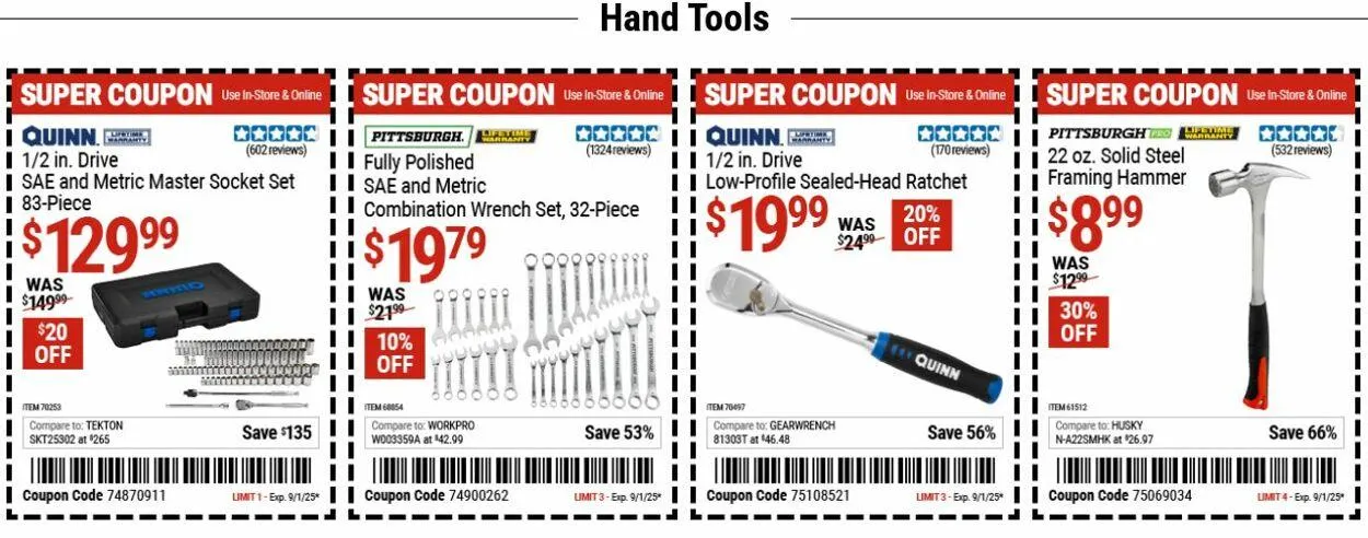 Weekly ad Harbor Freight from August 25 to September 3 2025 - Page 4
