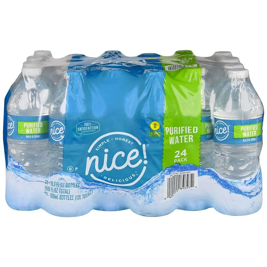 Nice! Purified Water, 16.9 fl oz, 24 pack