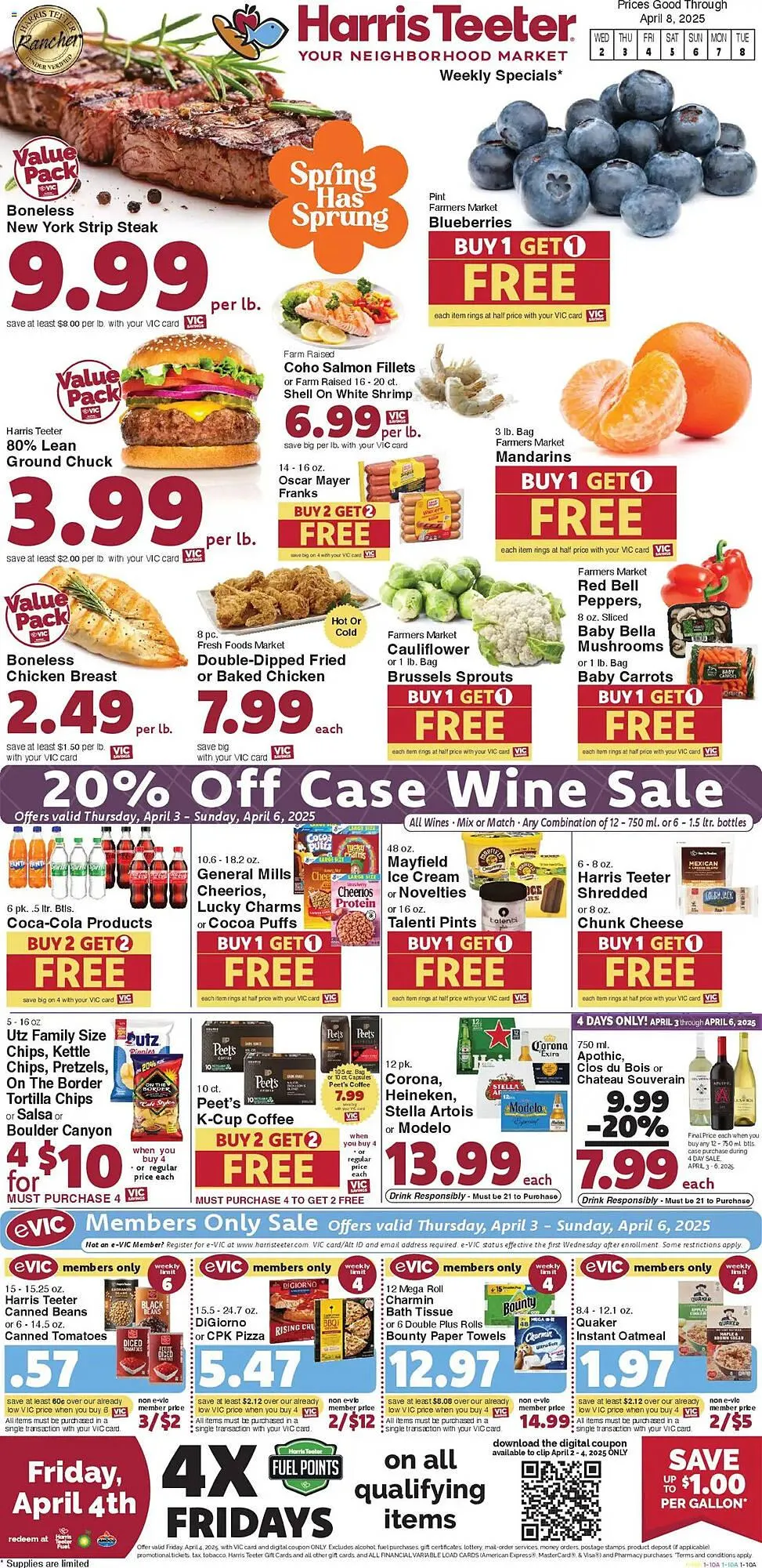 Catálogo de Harris Teeter Weekly Ad 2 de abril al 8 de abril 2025 - Página 1