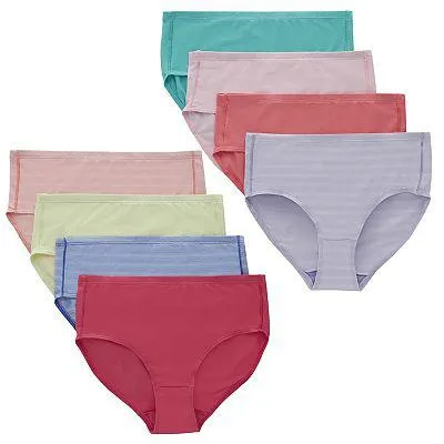 Girls 6-14 Hanes® Ultimate Pure Comfort 8-Pack Microfiber Brief Panty Set