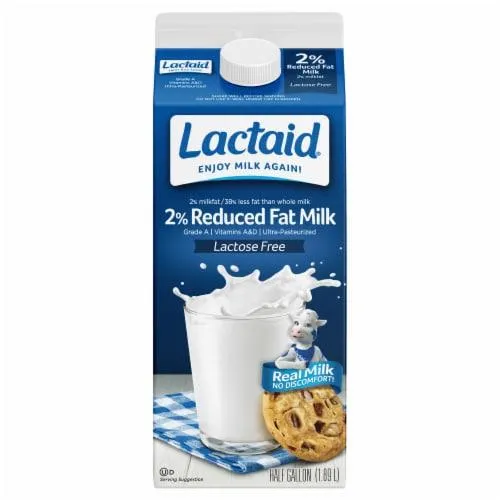 Lactaid® Lactose Free 2% Reduced Fat Milk Half Gallon