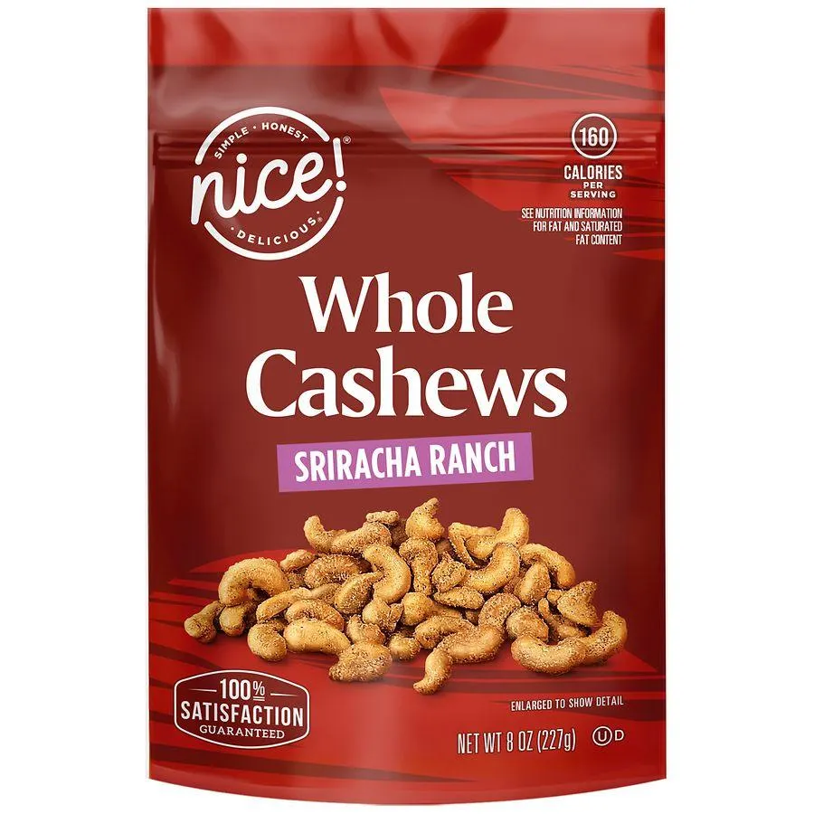 Nice! Whole Cashews Sriracha Ranch, 8.0 oz