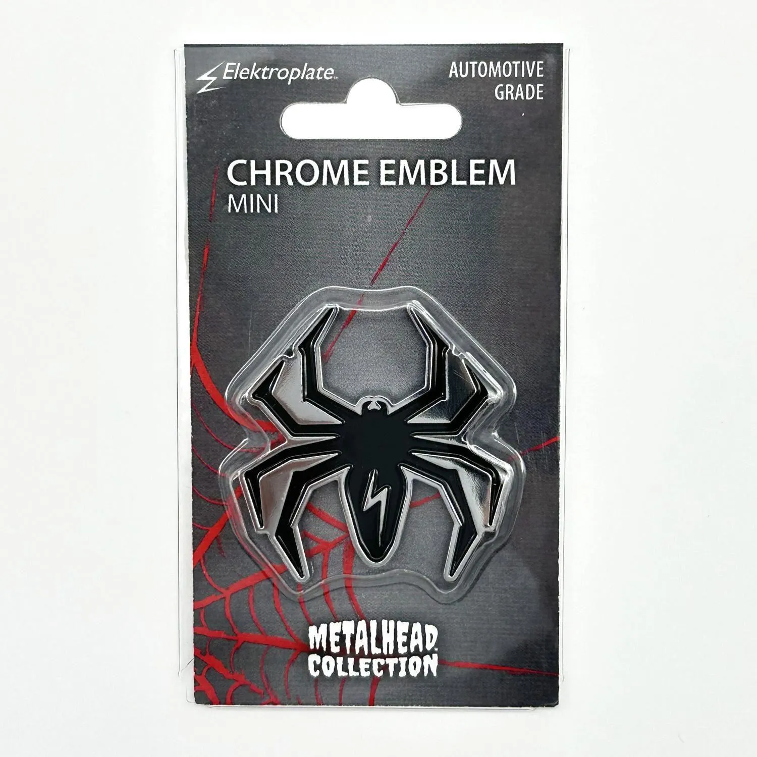 Electroplate Mini MetalHead Spider Emblem