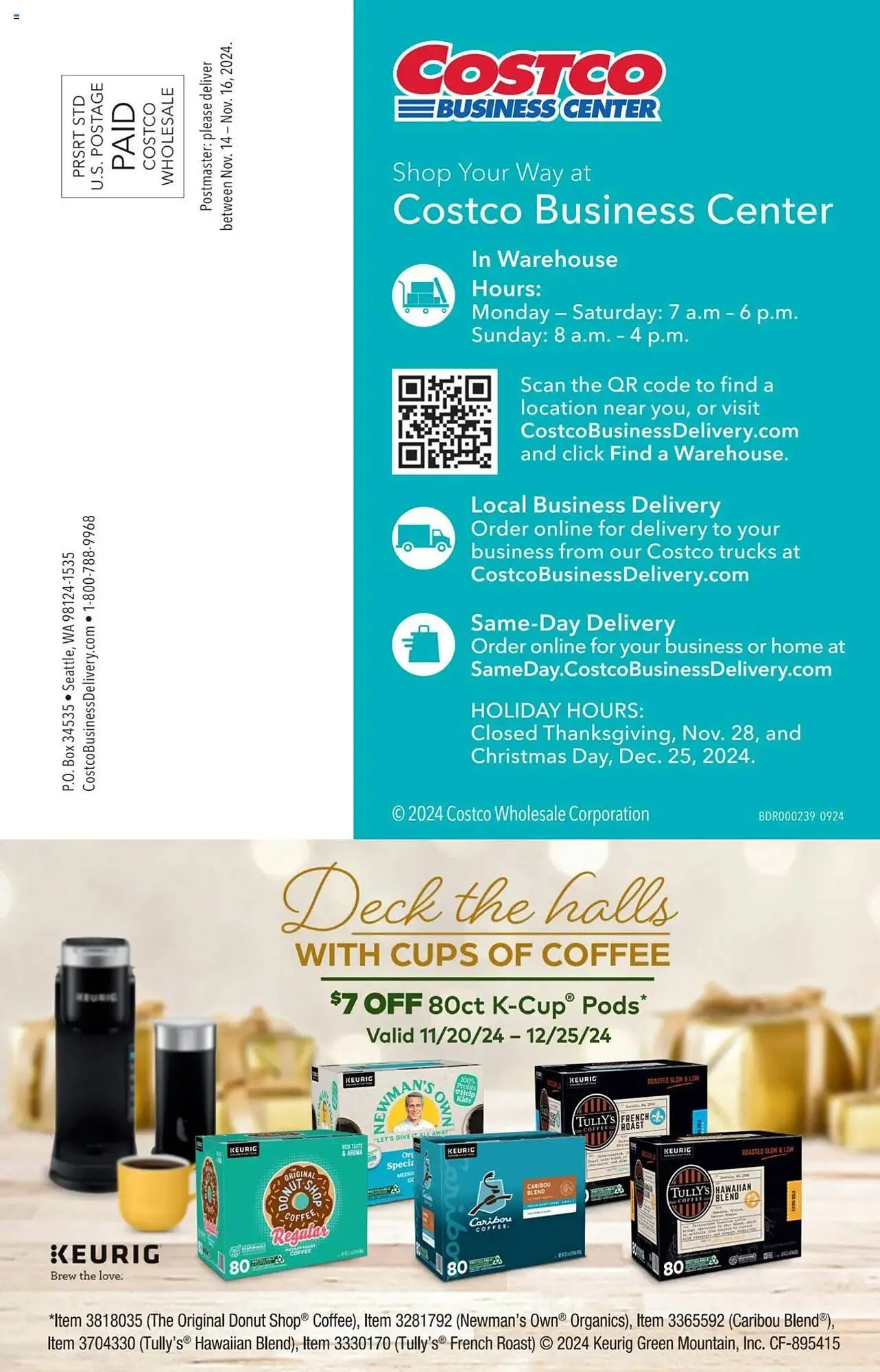 Weekly ad Costco Weekly Ad from November 20 to December 25 2024 - Page 24