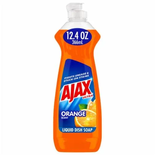 Ajax Ultra Liquid Dish Soap Triple Action Orange Scent