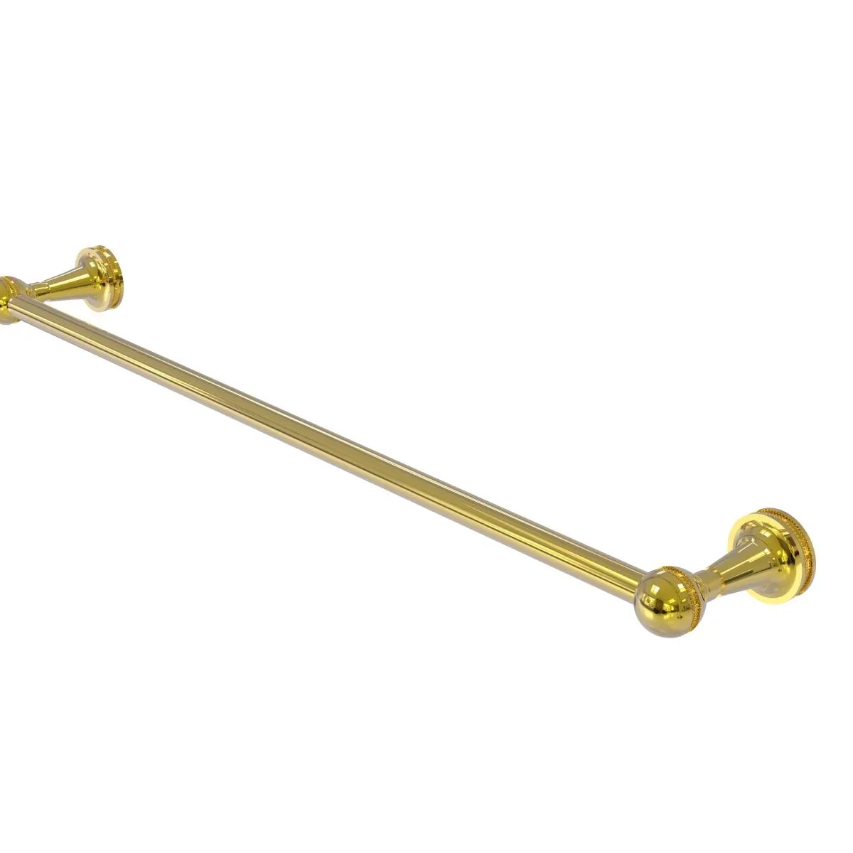 Allied Brass MA-21-24-UNL Mambo Collection 24 in. Towel Bar, Unlacquered Brass