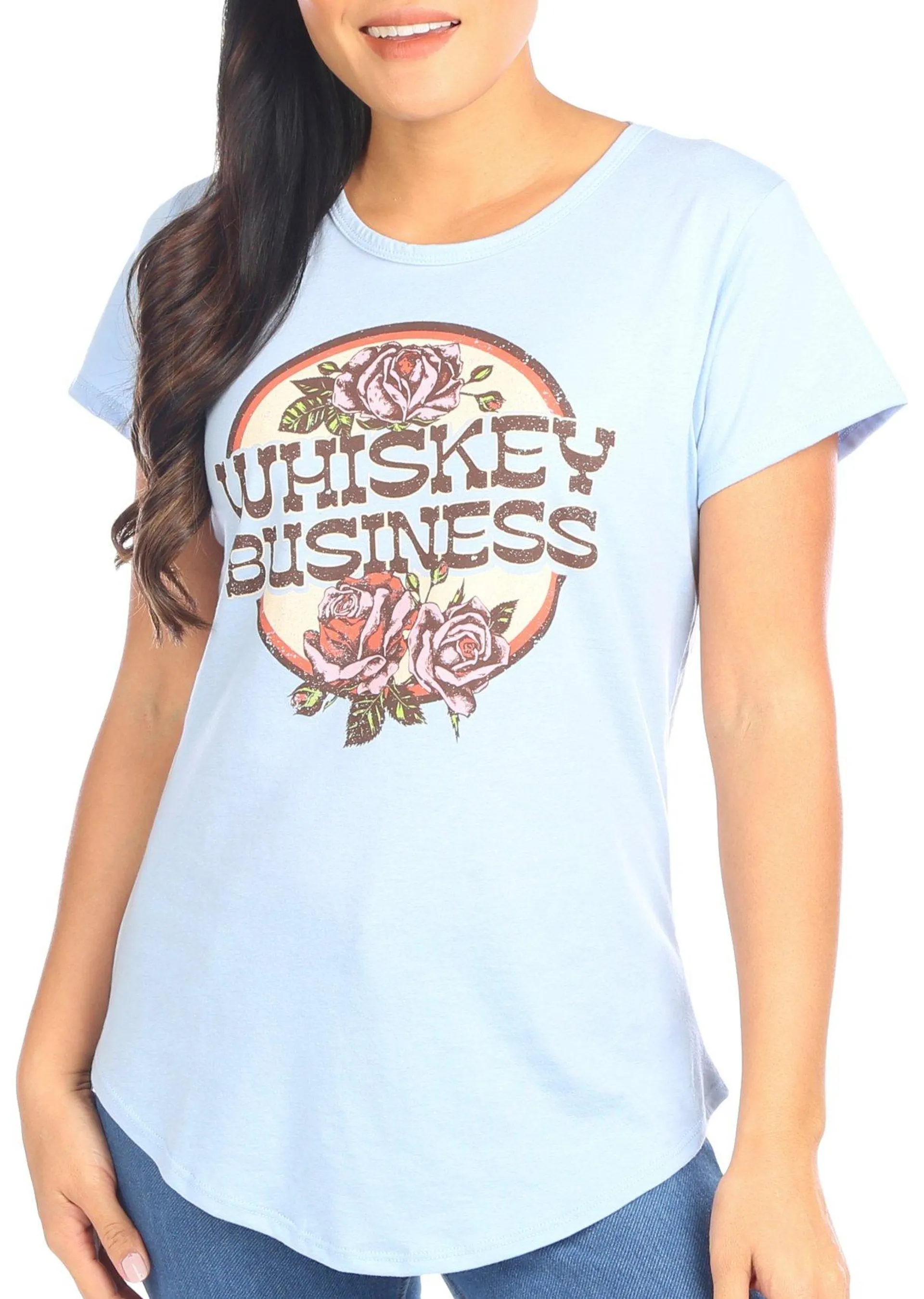 Jantzen Womens Whiskey Short Sleeve T-Shirt