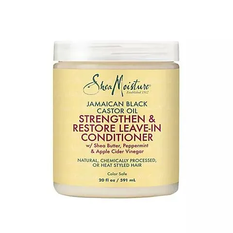 SheaMoisture Leave-In Conditioner Jamaican Black Castor Oil Conditioner, 20 oz.