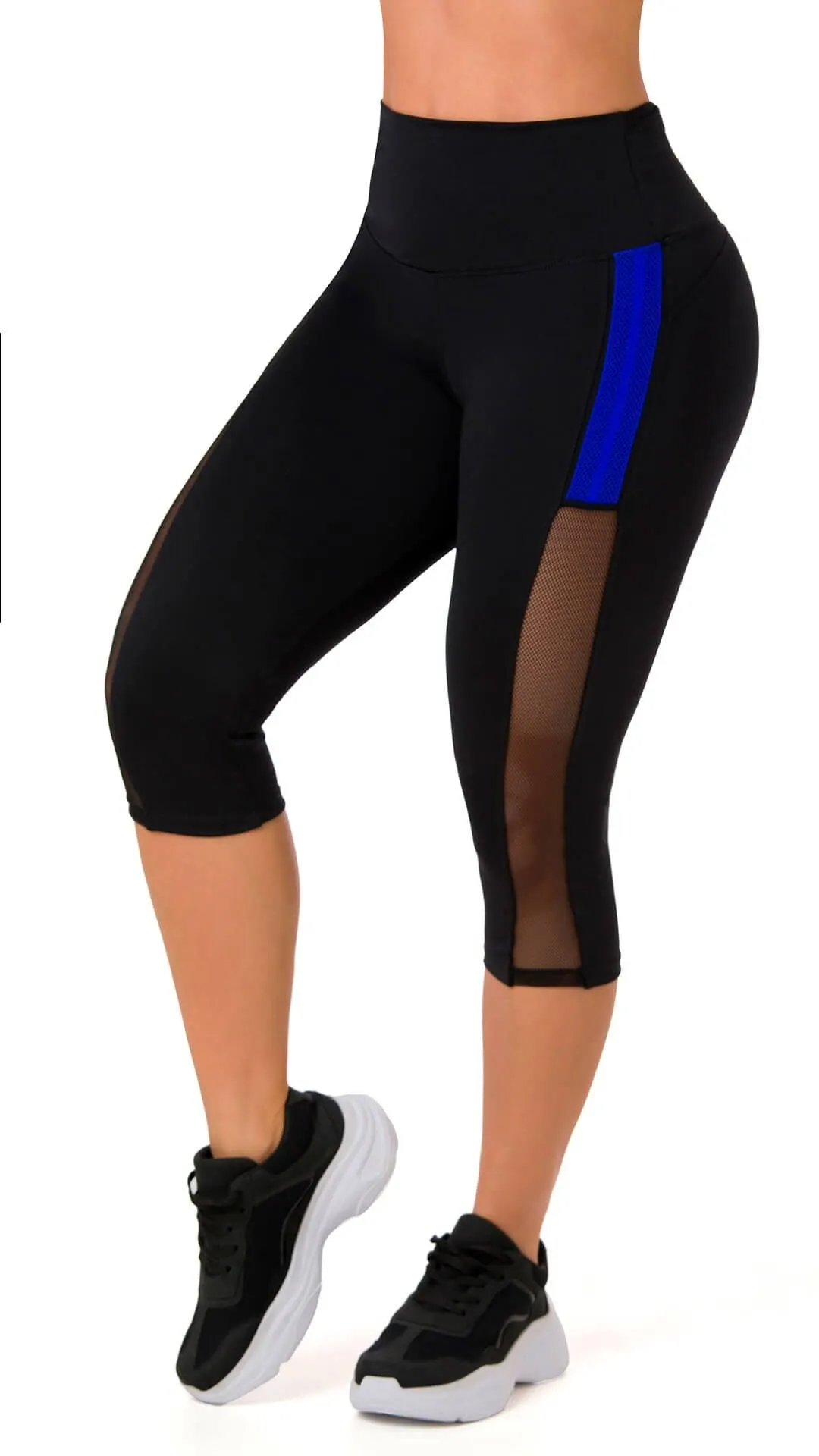 Jason Leggins Capri Deportivo Control Con Malla 4L602CAPC-N