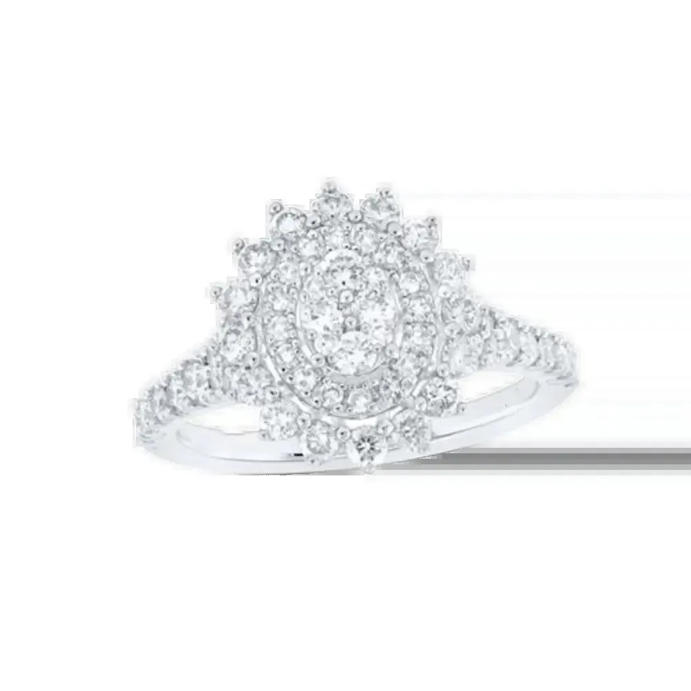 Anillo Perlas Diamante