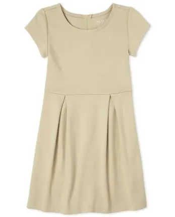 Vestido de Punto Ponte de Uniforme para Niñas - sandy