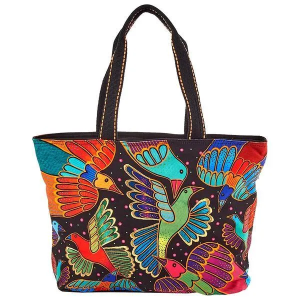 Laurel Burch Natural Palomas Tote