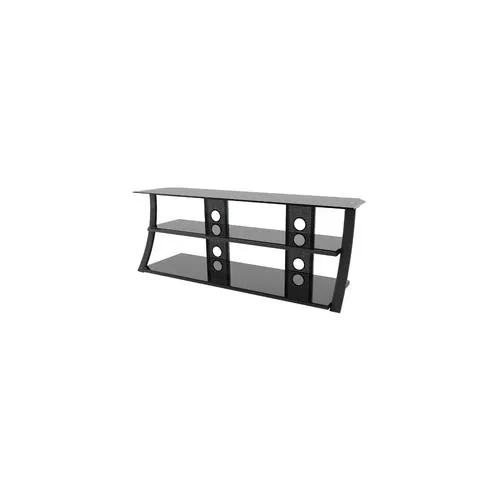 - 60-inch Flat Panel TV Stand - Black